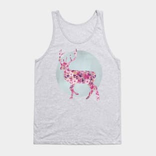 Floral Deer Tank Top